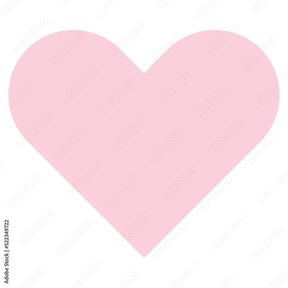 pink basic heart vector symbol logo