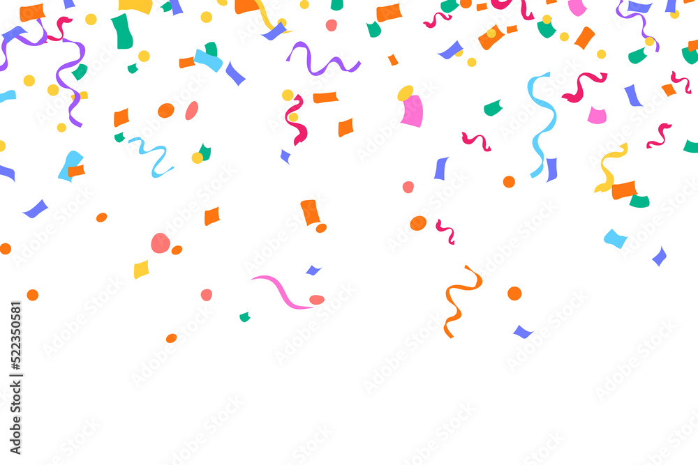 Colorful bright confetti Colorful bright confetti