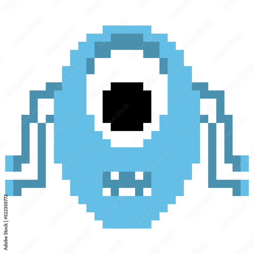 Pixel art alien Pixel art alien