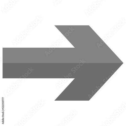 black arrow icon