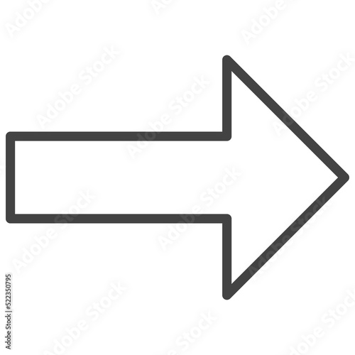 outline arrow icon