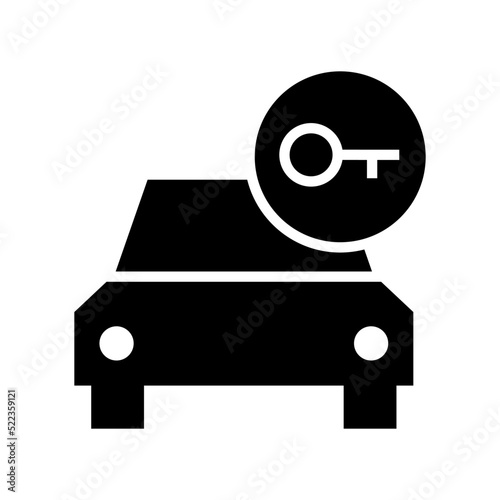 car lock icon or logo isolated sign symbol vector illustration - high quality black style vector icons
