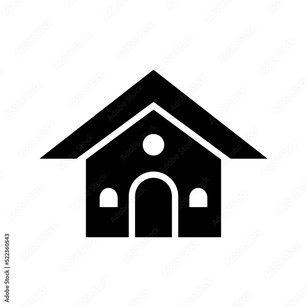 home icon or logo isolated sign symbol vector illustration - high quality black style vector icons
