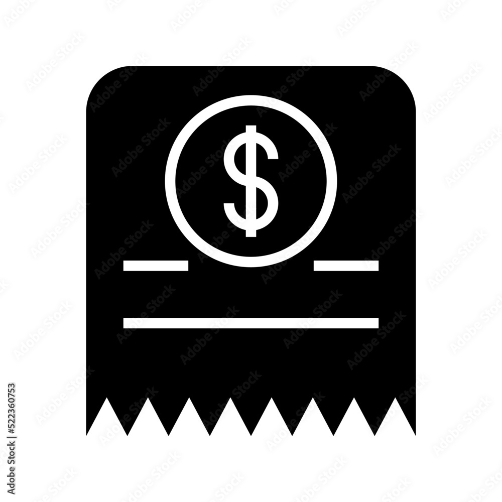 invoice icon or logo isolated sign symbol vector illustration - high quality black style vector icons
