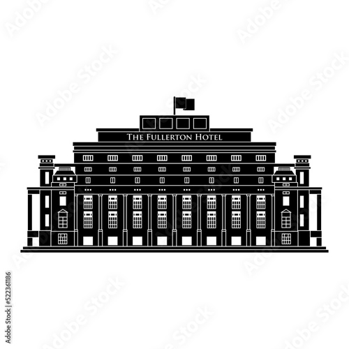 singapore building icon, singapore building vector sign symbol