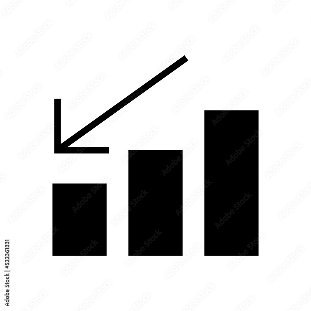 loss chart icon or logo isolated sign symbol vector illustration - high quality black style vector icons
loss chart icon or logo isolated sign symbol vector illustration - high quality black style vector icons
