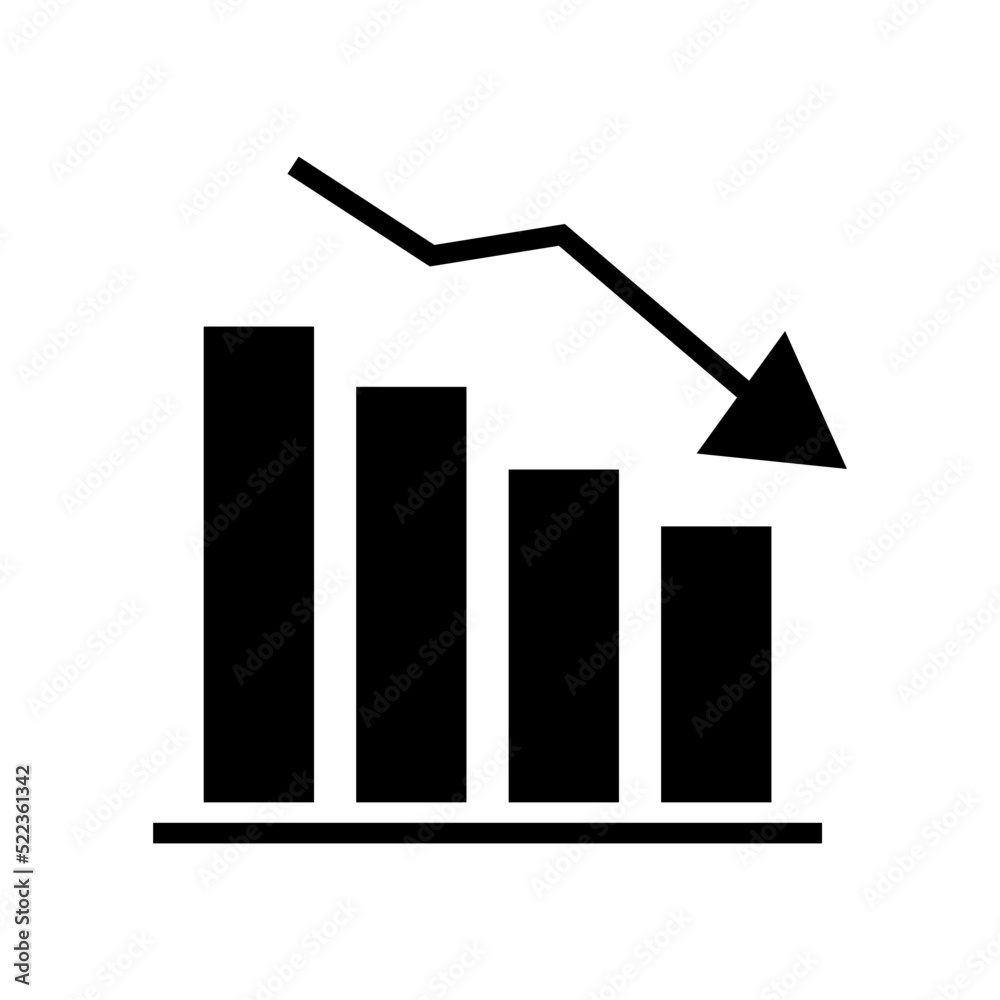 loss chart icon or logo isolated sign symbol vector illustration - high quality black style vector icons
loss chart icon or logo isolated sign symbol vector illustration - high quality black style vector icons