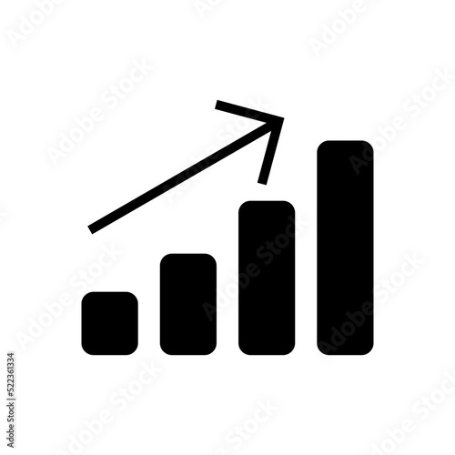 loss chart icon or logo isolated sign symbol vector illustration - high quality black style vector icons
