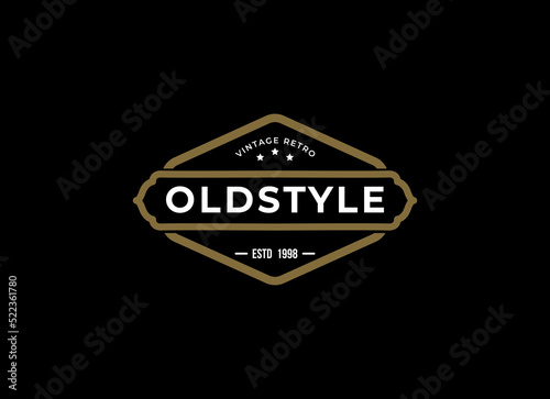 Vintage Retro Old Style Logo Design Inspiration. 