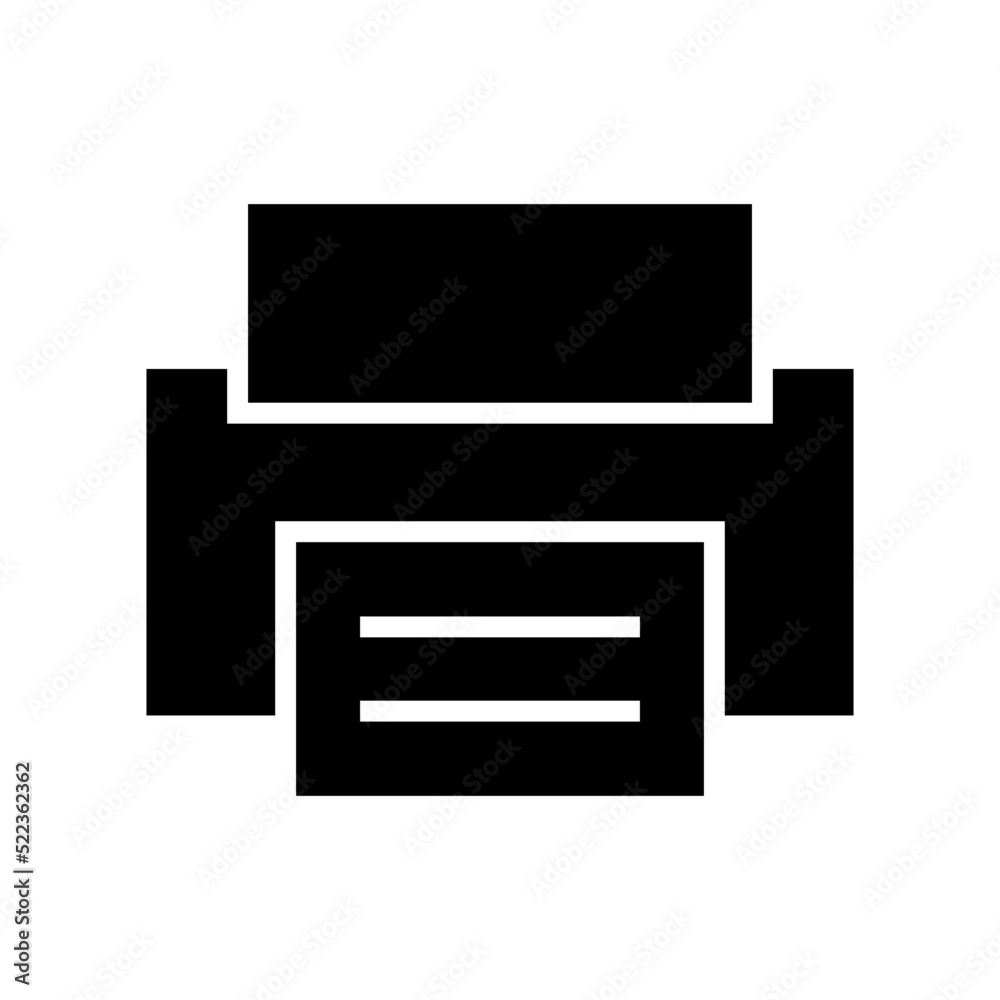 printer icon or logo isolated sign symbol vector illustration - high quality black style vector icons
