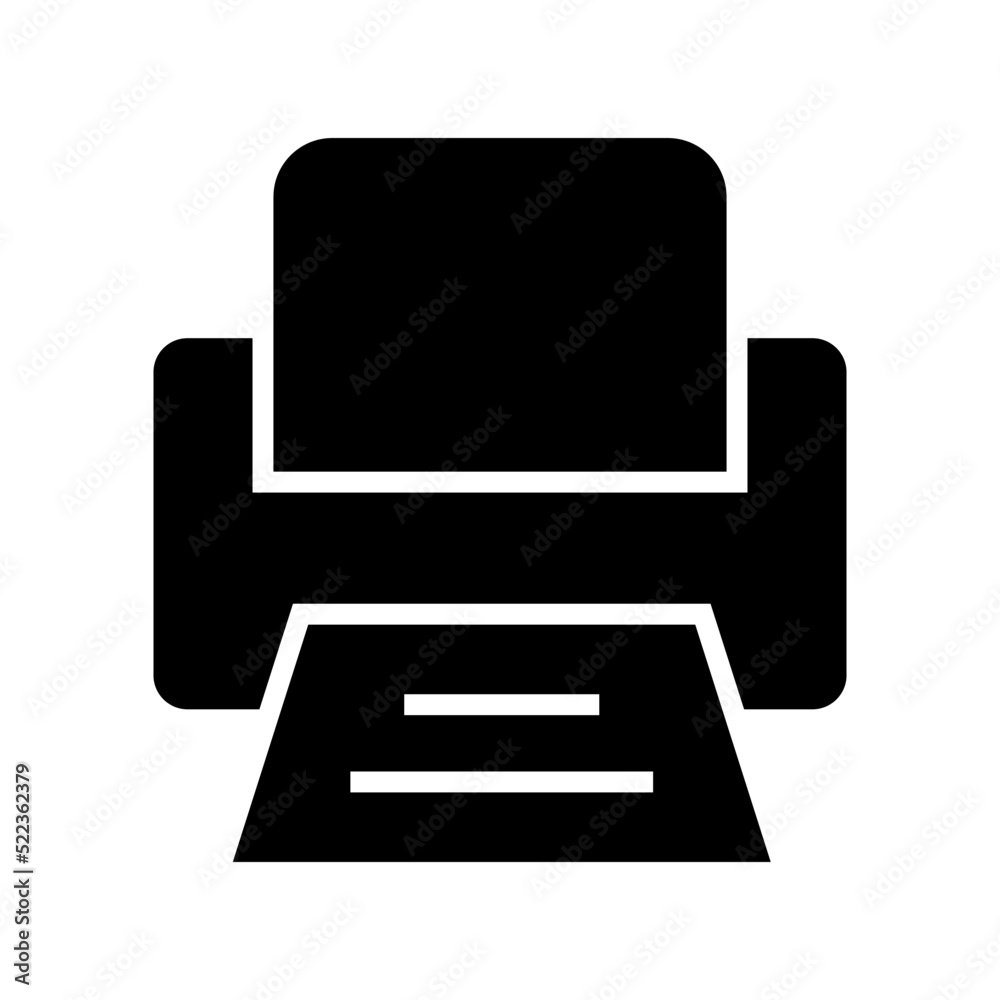 printer icon or logo isolated sign symbol vector illustration - high quality black style vector icons
