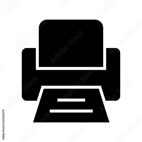 printer icon or logo isolated sign symbol vector illustration - high quality black style vector icons 