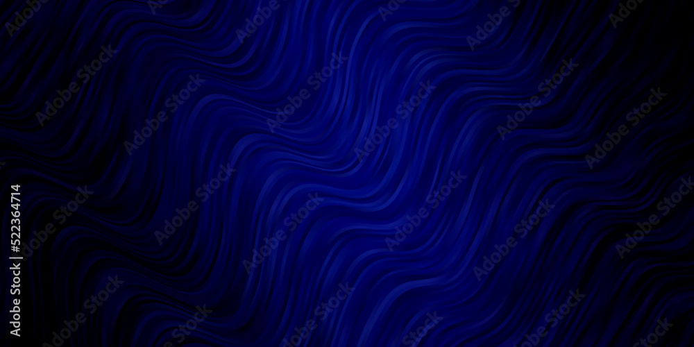 Dark BLUE vector texture with wry lines.