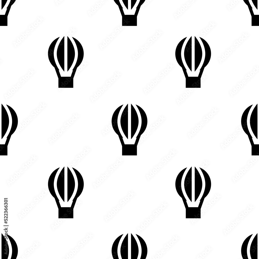 Fototapeta premium Single Hot air balloon pattern. Hot air balloon concept. filled trendy Vector seamless Pattern, background, wallpaper