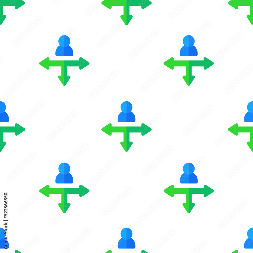 Single decision making pattern. decision making concept. flat trendy Vector seamless Pattern, background, wallpaper Single decision making pattern. decision making concept. flat trendy Vector seamless Pattern, background, wallpaper