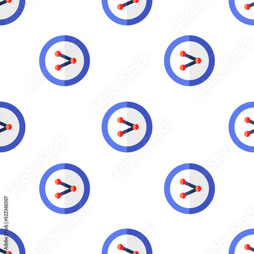 Single share pattern. share concept. flat trendy Vector seamless Pattern, background, wallpaper