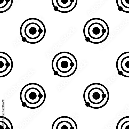 Single Solar system pattern. Solar system concept. filled trendy Vector seamless Pattern, background, wallpaper