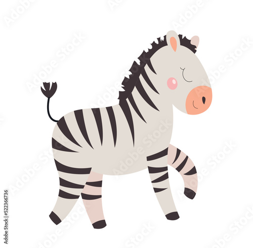 Cute zebra icon