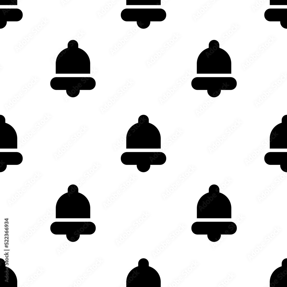 Fototapeta premium Single Bell pattern. Bell concept. filled trendy Vector seamless Pattern, background, wallpaper