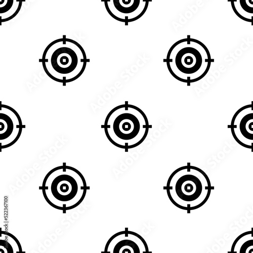 Single Target pattern. Target concept. filled trendy Vector seamless Pattern, background, wallpaper
