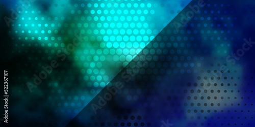 Light BLUE vector background with circles.