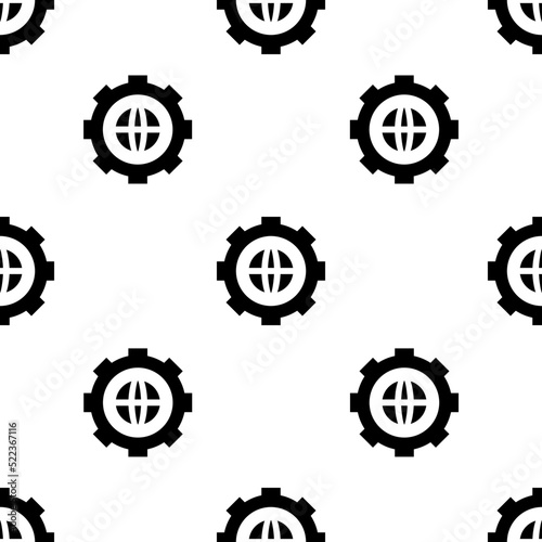 Single Settings pattern. Settings concept. filled trendy Vector seamless Pattern, background, wallpaper