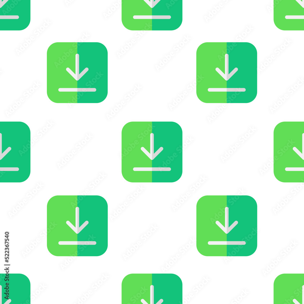 Single download pattern. download concept. flat trendy Vector seamless Pattern, background, wallpaper