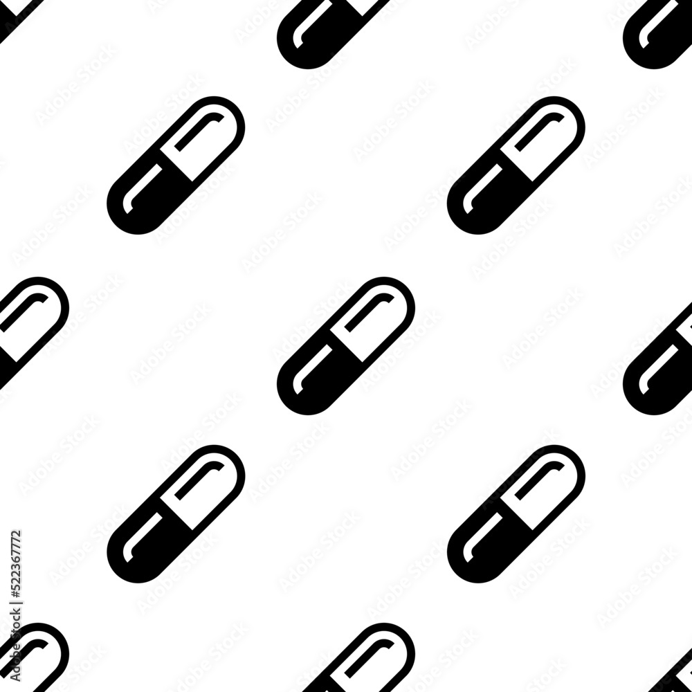 Single Pill pattern. Pill concept. filled trendy Vector seamless Pattern, background, wallpaper Single Pill pattern. Pill concept. filled trendy Vector seamless Pattern, background, wallpaper