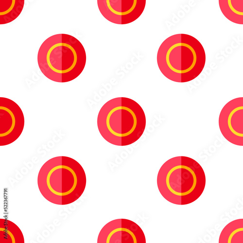 Single frisbee pattern. frisbee concept. flat trendy Vector seamless Pattern, background, wallpaper