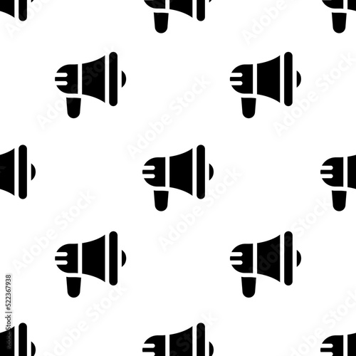 Single Megaphone pattern. Megaphone concept. filled trendy Vector seamless Pattern, background, wallpaper