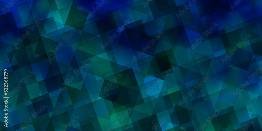 Obraz premium Light BLUE vector texture with triangular style.