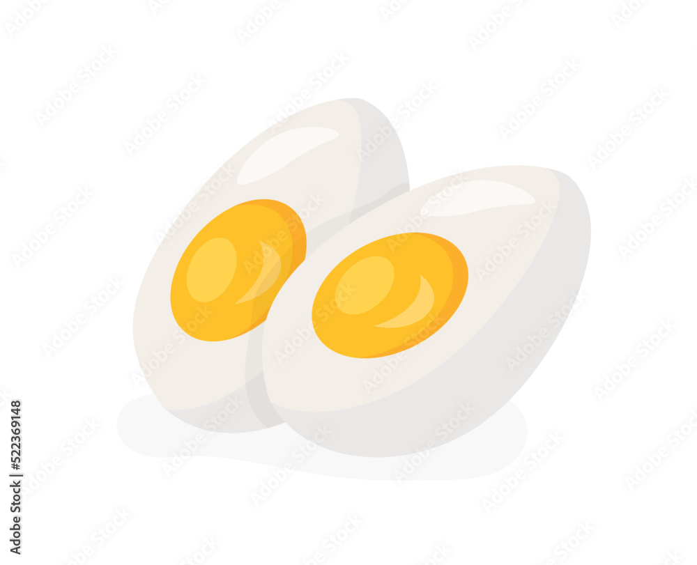 Broken chicken egg. Natural, fresh and organic products, protein and yolk. Stages of cooking, ingredients and recipe. Farming and agriculture. Social media sticker. Cartoon flat vector illustration Broken chicken egg. Natural, fresh and organic products, protein and yolk. Stages of cooking, ingredients and recipe. Farming and agriculture. Social media sticker. Cartoon flat vector illustration