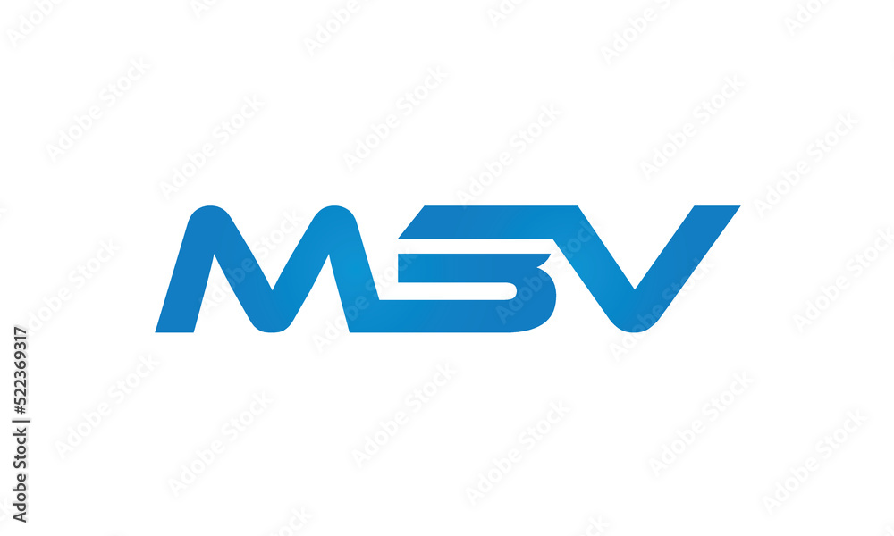 initial MBV creative modern lettermark logo design, linked typography monogram icon vector illustration initial MBV creative modern lettermark logo design, linked typography monogram icon vector illustration