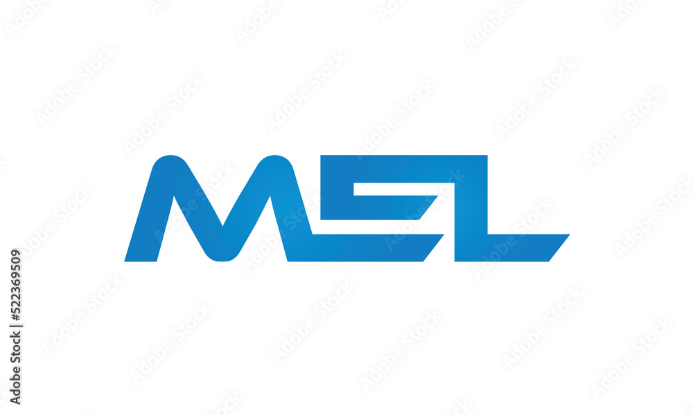 initial MEL creative modern lettermark logo design, linked typography monogram icon vector illustration initial MEL creative modern lettermark logo design, linked typography monogram icon vector illustration