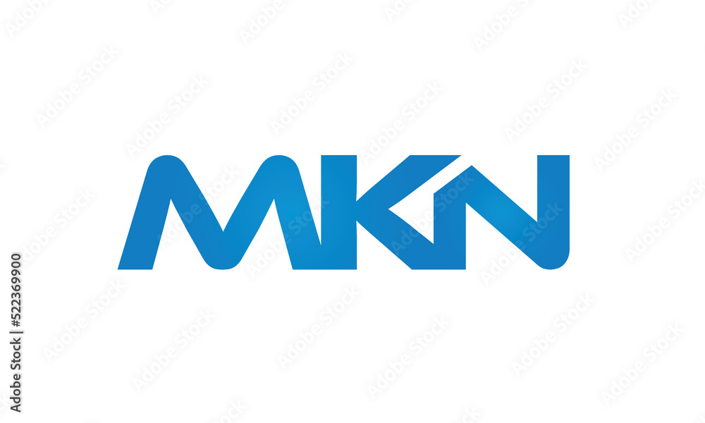initial MKN creative modern lettermark logo design, linked typography monogram icon vector illustration initial MKN creative modern lettermark logo design, linked typography monogram icon vector illustration