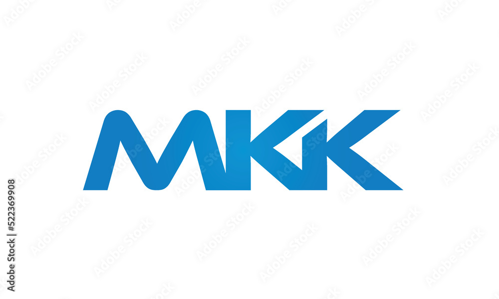 initial MKK creative modern lettermark logo design, linked typography monogram icon vector illustration initial MKK creative modern lettermark logo design, linked typography monogram icon vector illustration