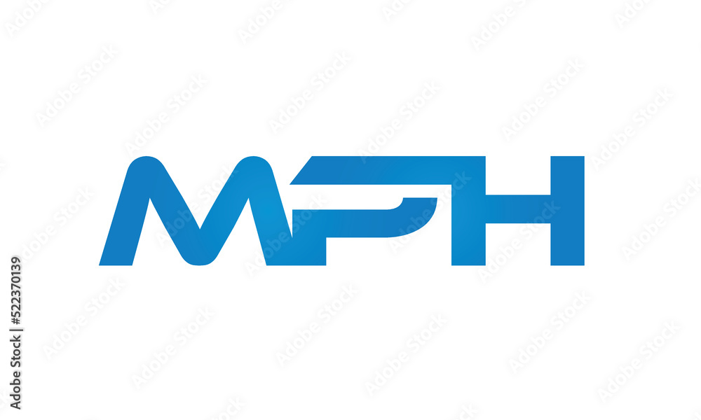 initial MPH creative modern lettermark logo design, linked typography monogram icon vector illustration initial MPH creative modern lettermark logo design, linked typography monogram icon vector illustration