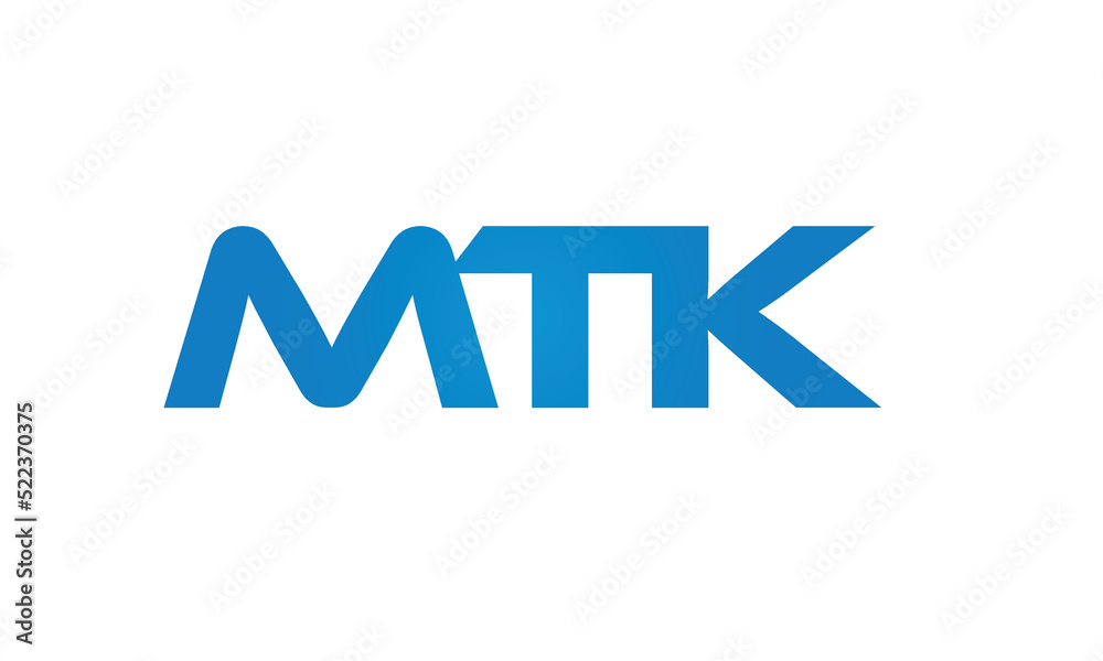 initial MTK creative modern lettermark logo design, linked typography monogram icon vector illustration initial MTK creative modern lettermark logo design, linked typography monogram icon vector illustration