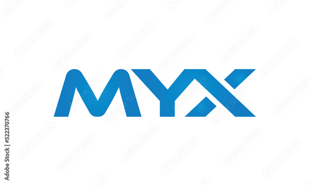 initial MYX creative modern lettermark logo design, linked typography monogram icon vector illustration initial MYX creative modern lettermark logo design, linked typography monogram icon vector illustration
