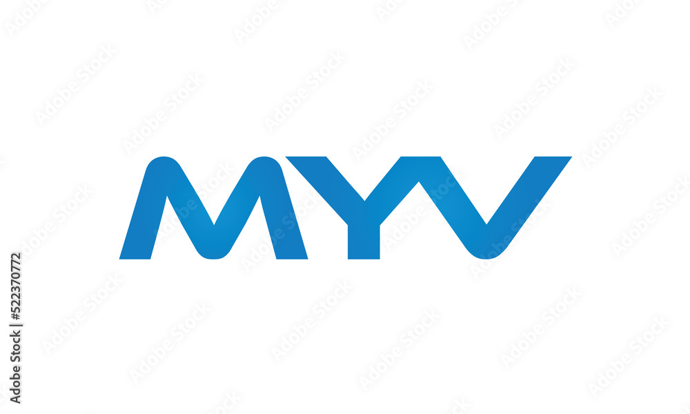 initial MYV creative modern lettermark logo design, linked typography monogram icon vector illustration initial MYV creative modern lettermark logo design, linked typography monogram icon vector illustration