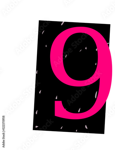 Ransom Note Alphabet 9