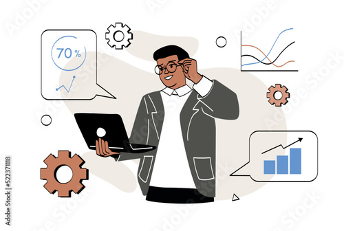 Business analyze concept
