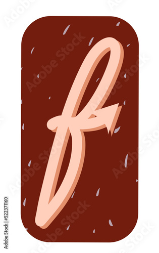 Ransom Note Alphabet F