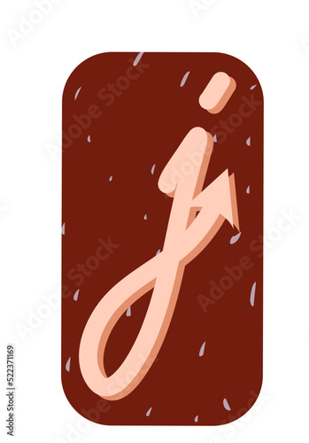 Ransom Note Alphabet J