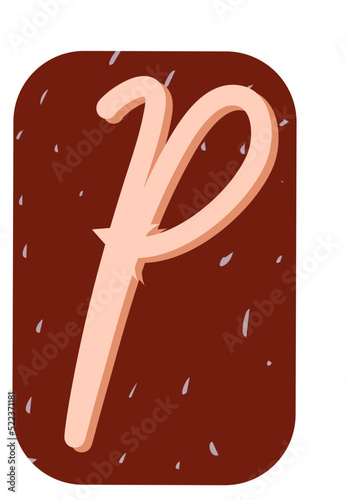 Ransom Note Alphabet P