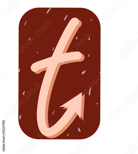 Ransom Note Alphabet T