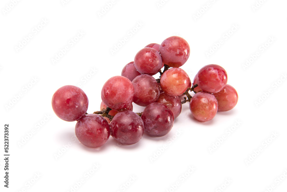 Bunch of Grapes. ripe red grape isolated on white background. Bunch of Grapes. ripe red grape isolated on white background.