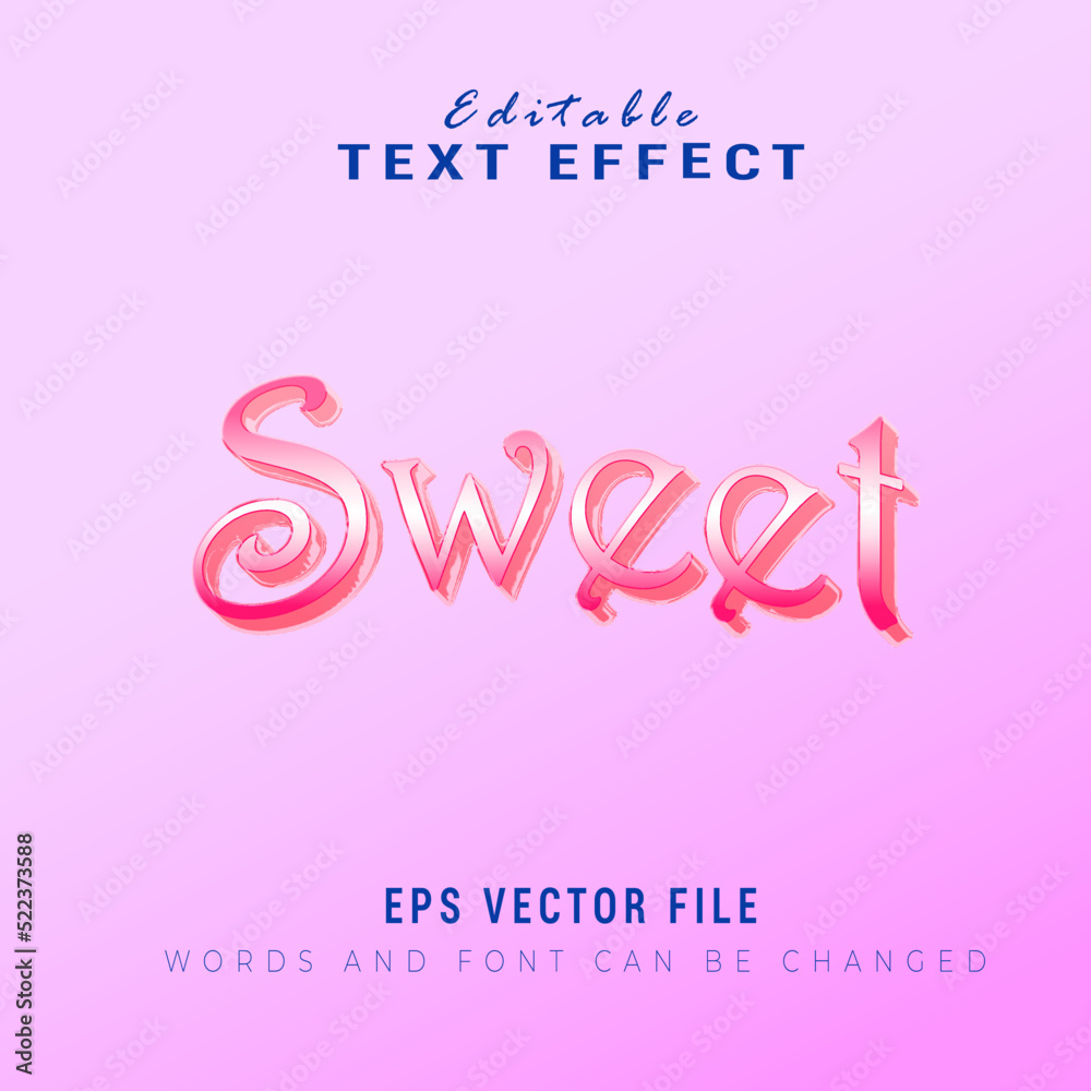 Sweet editable text effect Sweet editable text effect