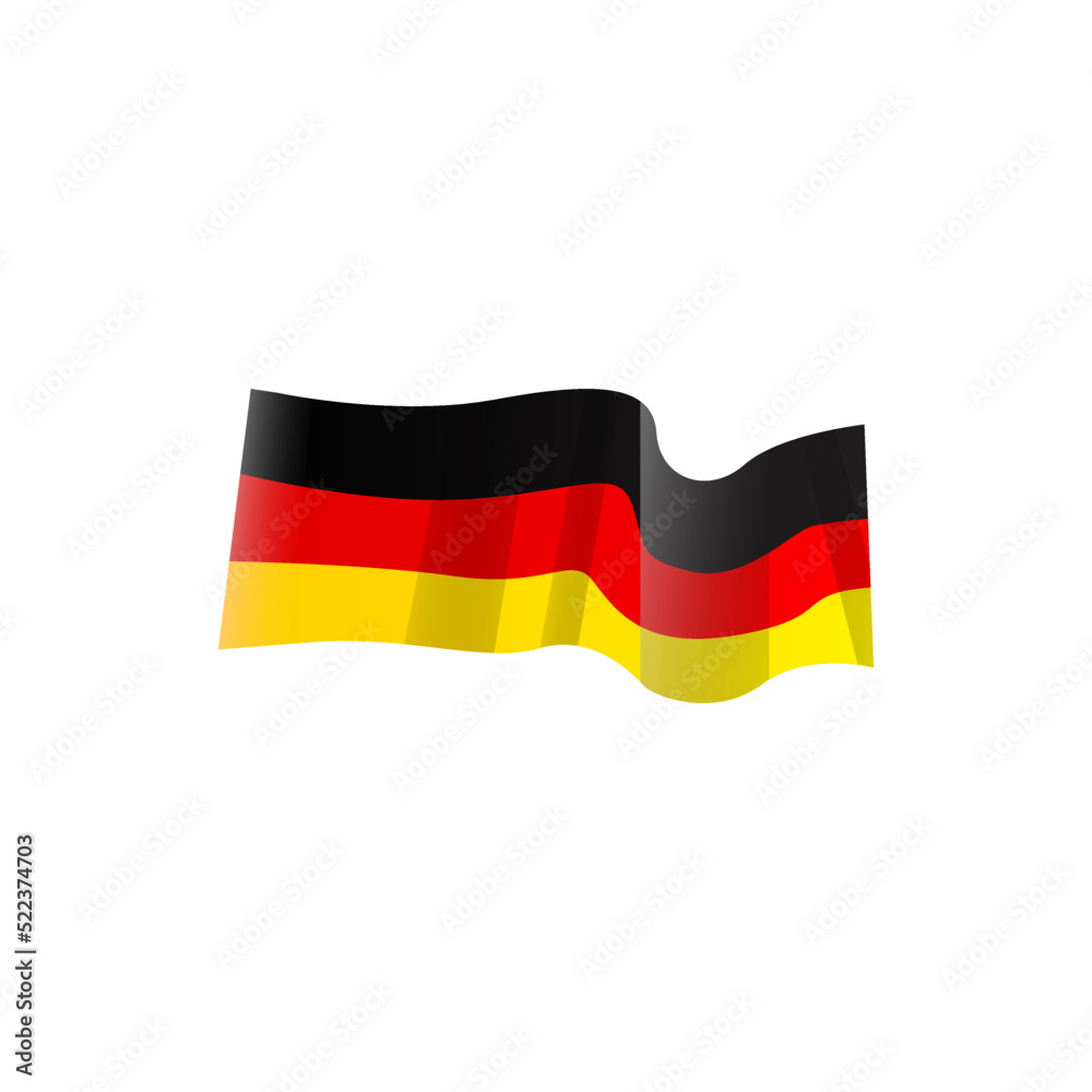 Wavy germany flag illustration vector clipart Wavy germany flag illustration vector clipart