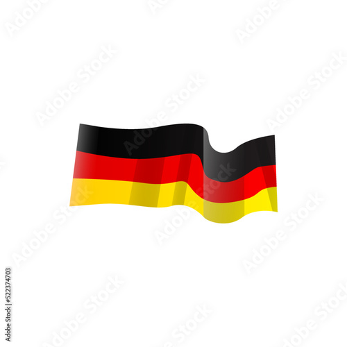 Wavy germany flag illustration vector clipart